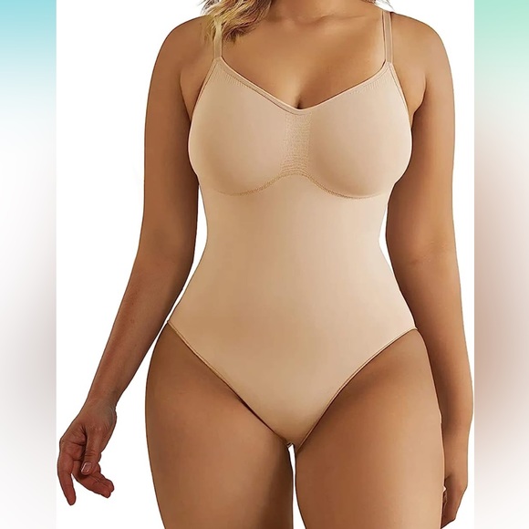 SHAPERX Bodysuit for Women Tummy Control Shapewear Seamless Sculpting Bodysuit - Picture 6 of 8